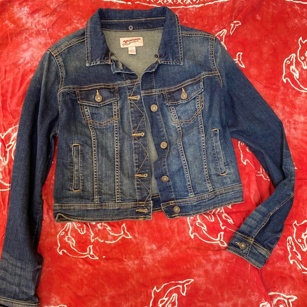 Large denim jacket